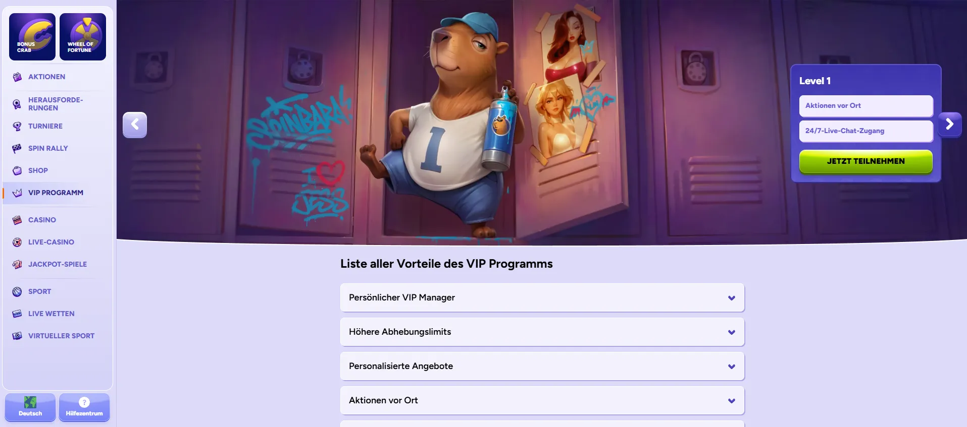 Bonusangebot bei SpinBara Casino