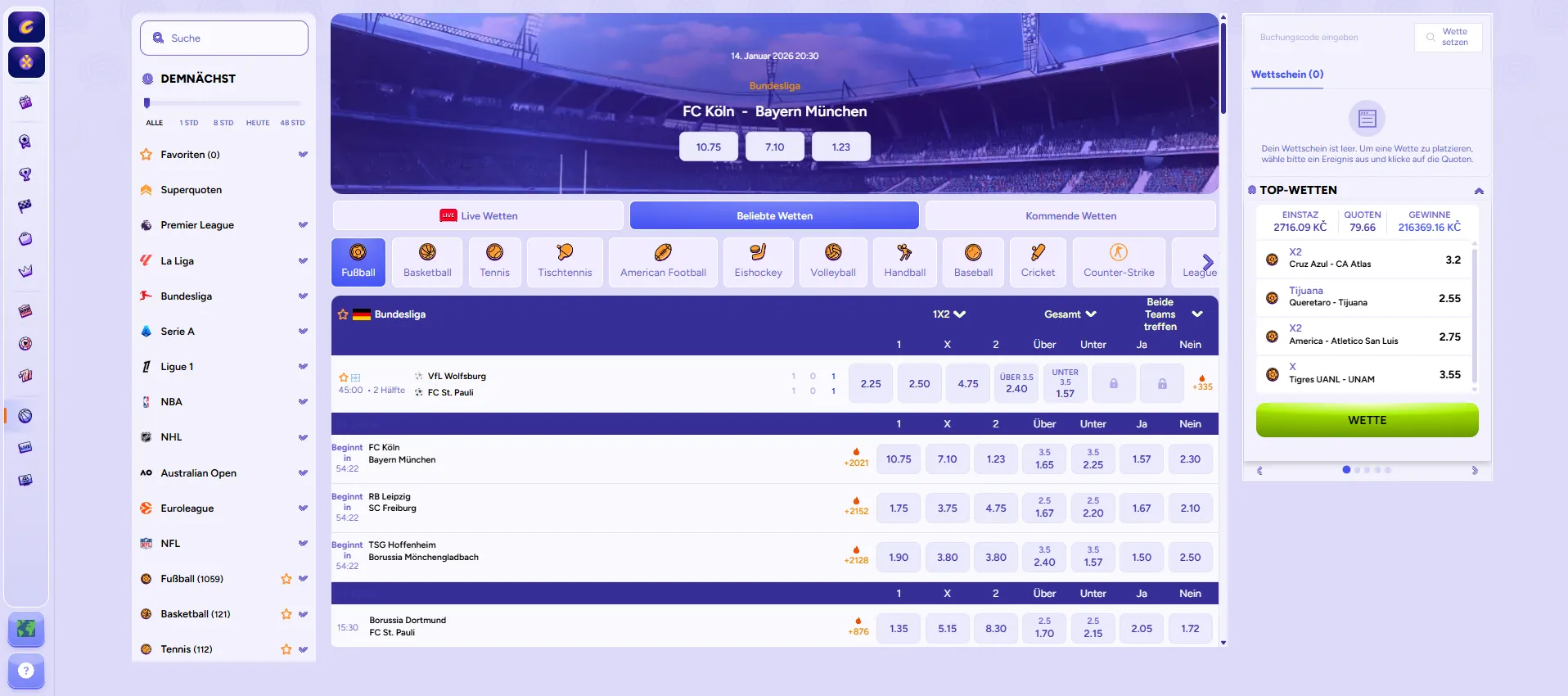 Spielportfolio bei SpinBara Casino